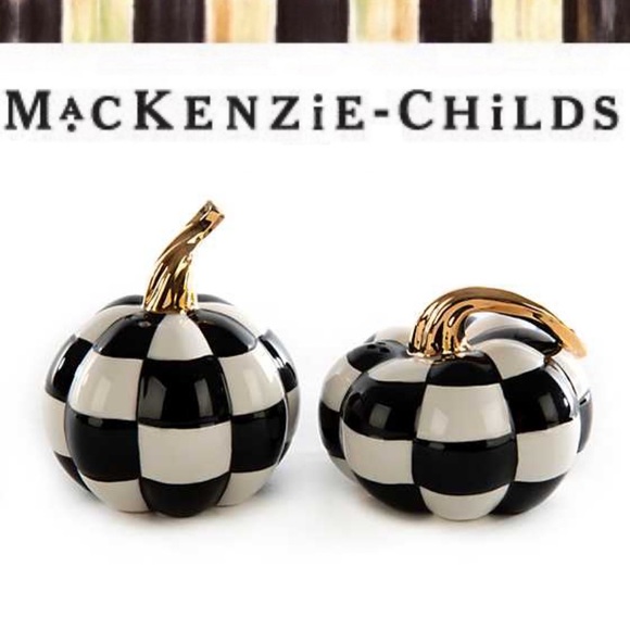 MacKenzie-Childs Other - MacKenzie-Childs Mod Pumpkin Salt & Pepper Set